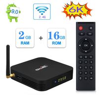 ESHOWEE TX6 Android 9.0 TV Box Quad-core DDR3 2GB Ram 16GB ROM 4K UHD 2.4 G WiFi Smart TV Media Box