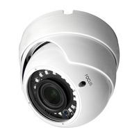 R-Tech 1080p 4-in-1 AHD/CVI/TVI/Analog Outdoor Dome Security Camera SMD High-Intensity IR LEDs for Night Vision - 2.8-12mm Varifocal (White) - Cable Controller with Dipswitches