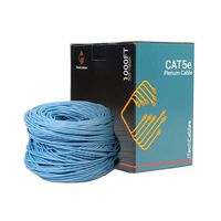 Cat5e Plenum CMP Rated 1000Ft, Fluke Test Passed 24AWG 4Pair, 350MHz Solid Conductor Network Cable Unshielded Twisted Pair (UTP), Bulk Ethernet Cable Blue iTechCables
