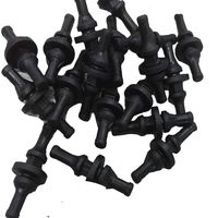 MuMu 100 PCS Black Fan Mounting Screws Rivets Silicone Rubber for PC Computer