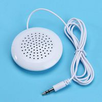 FidgetKute Portable 3.5mm AUX Pillow Mini Speaker for MP3 MP4 CD iPod Phone White A Show One Size