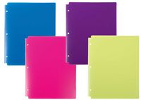 Filexec 2-Pocket Folder, 3-Hole Punched, Assorted (Pack of 12) (50122-3199)