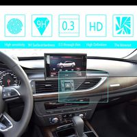 For 2012 2013 2014 2015 2016 2017 2018 Audi A6L 8-Inch 169x100mm Car Navigation Screen Protector HD Clarity 9H Tempered Glass Anti-Scratch, In-Dash Media Touch Screen GPS Display Protective Film