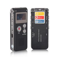 ACEE DEAL Digital Voice Recorder 8GB, Audio Voice Activated MP3 Player with Android USB Port, Multifunction Recorder Dictaphone with Built-in Speaker, Include Cables and Earphones Silver-on-Black