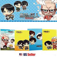 Attack on Titan Lined Mini Note Pad Notebook School Supply Stationary (YELLOW)