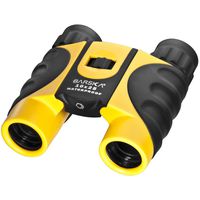 BARSKA 10x25 Compact Waterproof Binocular (Yellow)