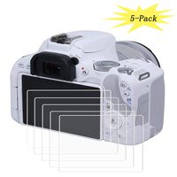 Tempered Glass Screen Protector for Canon Rebel SL2 SL3 Kiss X9 EOS SLR 200D (5 Packs)