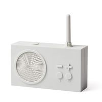 Lexon Tykho 3 FM Radio, Bluetooth Speaker, 5W, Splash Proof IPX4, Autonomy 20 Hours, Silicone Rubber Case - Mastic