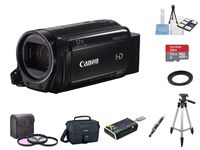 Canon VIXIA HF R72 Camcorder + 3PC Filter Kit + 2 Tripods + 32GB microSD Card + Step up Adapter Ring + Camera Bag + Card Reader + 6PC Cleaning Kit + 2-in-1 Lens Cleaning Pen