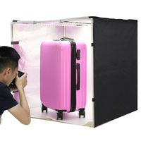 PULUZ Photo Studio Light Box 31.5" X 31.5" X 31.5" / 80 X 80 X 80 cm LED 5500LM Mini Portable Photo Studio Shooting Tent with 3 Backgrounds White Black Orange 80W