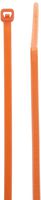 Morris Products 20637 Colored Nylon Cable Ties, Orange, 11" Length, 0.187" Width, 50lbs Tensile Strength, 3.19" Max Bundle Diameter (Pack of 100)