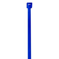 BOX USA BCT422D Colored Cable Ties, 18#, 4", Blue (Pack of 1000)