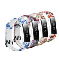 Tkasing for Fitbit Alta/Alta HR Wristband with Metal Clasp for Fitness Activity Tracker, Silicon Wrist Bands Replacement Accessories for Fitbit Alta/Alta HR(no Tracker) (Pattern02, Free Size)