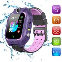 Beacon Pet Kids Smart Watches for Girls Boys with GPS Tracker SOS Call Alarm Clock Camera Touch Screen Sport Intelligent Smartwatch HD Spy Safety Phone Watch for Kid Birthday Gift (Purple)