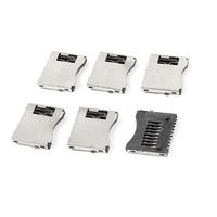uxcell a14061000ux0287 SMT SMD Cell Phone TF Micro SD Memory Card Slot Holder Sockets Pack of 6
