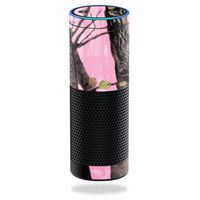 MightySkins Skin Compatible with Amazon Echo - Pink Tree Camo | Protective, Durable, and Unique Vinyl Decal wrap Cover | Easy to Apply, Remove, and Change Styles | Made in The USA