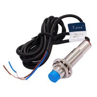 Taiss DC6-36V 2 Wire NO（Normally Open） 200mA Detection 4mm M12 Tubular Inductive Proximity Switch Sensor LJ12A3-4-Z/EX
