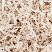 10 LB Light Ivory Crinkle Shred Gift Basket Shred Crinkle Paper Filler Bedding by COTU (160 oz)