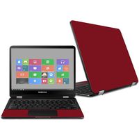 MightySkins Skin Compatible with Samsung Chromebook Pro 12.3" - Solid Burgundy | Protective, Durable, and Unique Vinyl Decal wrap Cover | Easy to Apply, Remove, and Change Styles | Made in The USA