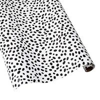 Caspari Spots 30 in. x 5 ft. Wrapping Paper in Black, 3 Rolls Included