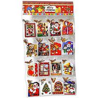 Christmas Gift Tags- 128 Count Xmas Hanging Tags Each with Gold String- Gift Bag Cards for The Holidays- 16 Designs