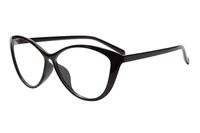 SHINU Oversize Cat Eye TR Frame, Blue Light Blocking Anti-fatigue Computer Gaming Glasses(5865 bright black, anti-blue lens)