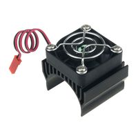 HobbyMarking 1/8 RC Motor Heatsink Cooling Fan 40mm Aluminum Heat Sink for 1:8 Truck Buggy Crawler RC Car 540 550 Elektric Motor