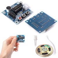 ETbotu 3PCS ISD1820 Sound Voice Recording Playback Module +0.5W Loudspeaker + Cable TE158