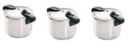Presto 01370 8-Quart Stainless Steel Pressure Cooker (8 Quart, Silver, 3-pack)
