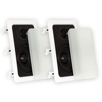 Theater Solutions TS50W in Wall Speakers Surround Sound Home Theater Pair