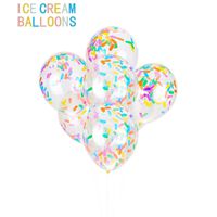 Brave Hours Party Balloon Sprinkles Confetti Balloon Pack - Ice Cream Sprinkle Balloons.(24PCS)