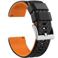 22mm Silicone Watch Bands Compatible with Samsung Gear S3 Classic Watch Quick Release Rubber Watch Bands for Men