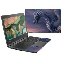 MightySkins Skin Compatible with Lenovo 300e Chromebook 11.6" (2018) - Dragon Fantasy | Protective, Durable, and Unique Vinyl Decal wrap Cover | Easy to Apply, Remove | Made in The USA