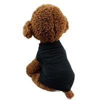 Howstar Pet Clothes, Puppy Vest Cotton Solid Color Dog Sweatshirt Apparel Pet Shirt (Black, L)
