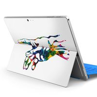 igsticker Ultra Thin Premium Protective Back Stickers Skins Universal Tablet Decal Cover for Microsoft Surface Pro 4/ Pro 2017/ Pro 6(2018) 003629 Bill　Colorful　Simple