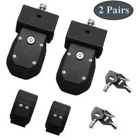 X&Y Stainless Steel Latch Locking Hood Catch Kit for Jeep Wrangler JL Sports Sahara Freedom Rubicon 2018 2019 (Black)