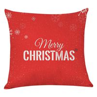 Indexshop Merry Christmas Series Blend Linen Throw Pillow Case Decorative, Christmas-Day Snowflake Best Gift Square Pillowcase Pillow Cover Cushion Cover Cotton Linen Pillow Case 18"X 18" (E)