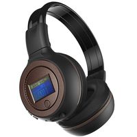 DZT1968 3.0 Stereo Bluetooth Wireless Headset/Headphones With Call Mic/Microphone (Coffee)