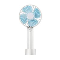 Portable Handheld Fan, Personal Small Mini Cooling USB Fan with Rechargeable Battery Operated for Desktop Home Outdoor Travel (White)