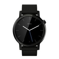 Motorola Moto 360 2nd Gen. Mens 42mm Smartwatch, Black with Black Leather