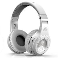 Bluedio Wireless Bluetooth V5.0 Stereo Headphones with Mic (HT Turbine White )