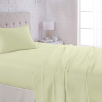 AmazonBasics Lightweight Super Soft Easy Care Microfiber Sheet Set with 16" Deep Pockets - Full, Celadon Green
