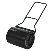 Outsunny 132 lbs Combination Push/Tow Lawn Roller Filled with Sand or Water, Perfect for The Garden, Backyard