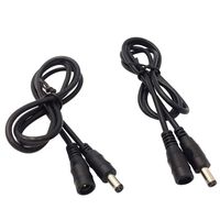2 pcs 1 Meter 20# 5.5x2.1 mm 5V 12V 24V DC Extension Cable Cord (3.3ft) for 5050 LED Strip CCTV Camera