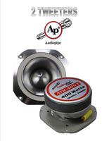 1 Pair Audiopipe Super Tweeter (2) ATR-4053 400w Car Stereo Bullet 4"