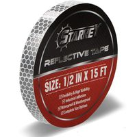 Starrey Flexible Reflective Tape White Silver 1/2 Inch X 15 Feet High Intensity Grade DOT-C2 Safety Tape Waterproof Conspicuity Trailer Reflector   