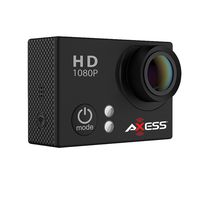 AXESS CS3604 1080p Full HD Wide Angle Lens Sports and Action Camera with Waterproof Housing and Accessories (Black)