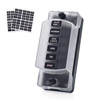 MICTUNING 6-Way Blade Fuse Block with Cover Fuse Box Holder for Vehicle Boat Marine
