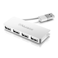 Aluratek 4 Port Hi-Speed USB 2.0 Hub (AUH1204F)