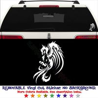 GottaLoveStickerz Tribal Art Phoenix Bird Removable Vinyl Decal Sticker for Laptop Tablet Helmet Windows Wall Decor Car Truck Motorcycle - Size (07 Inch / 18 cm Tall) - Color (Matte White)